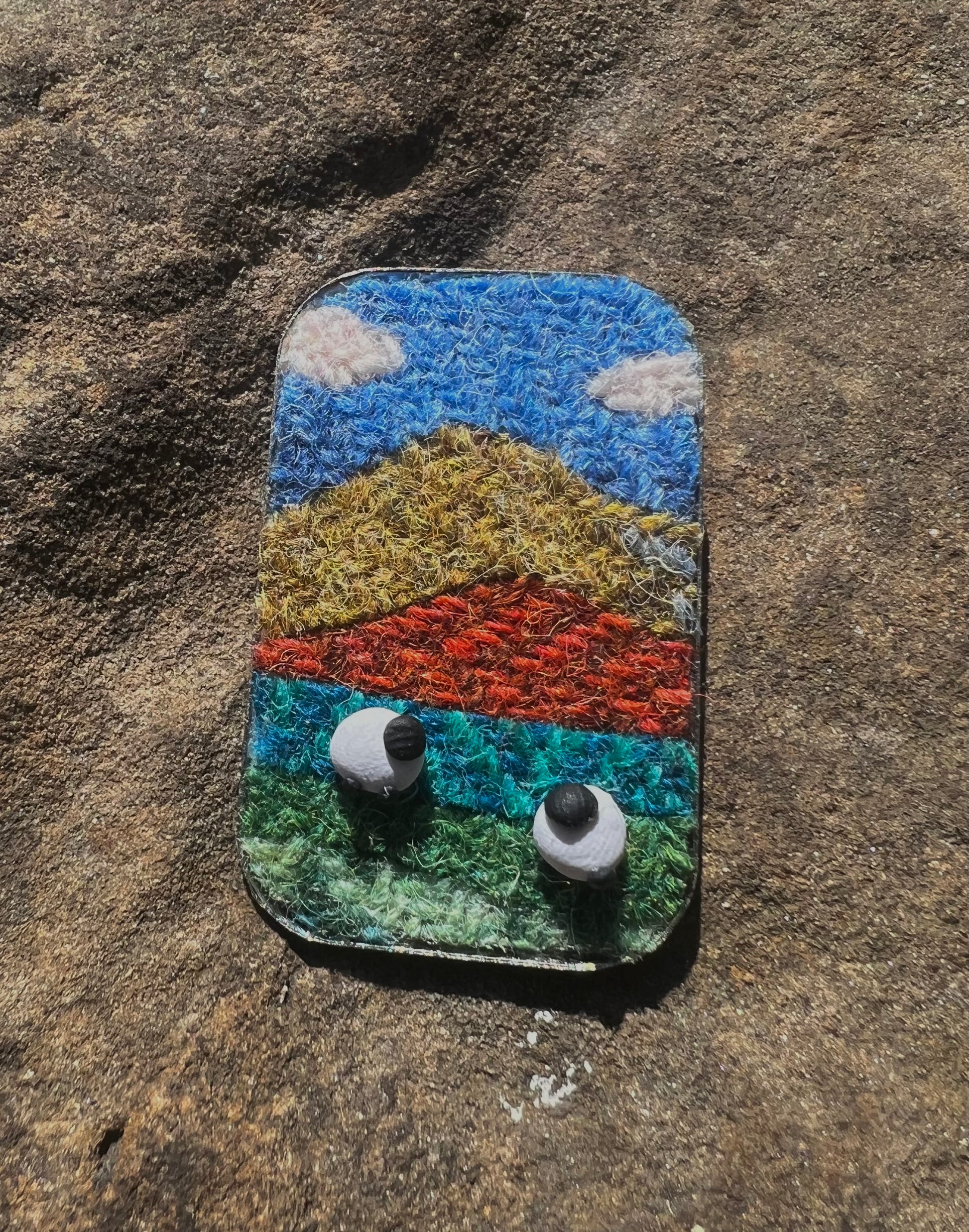 Harris Tweed Sheep Brooch, Handmade in Scotland, Gift Box Included