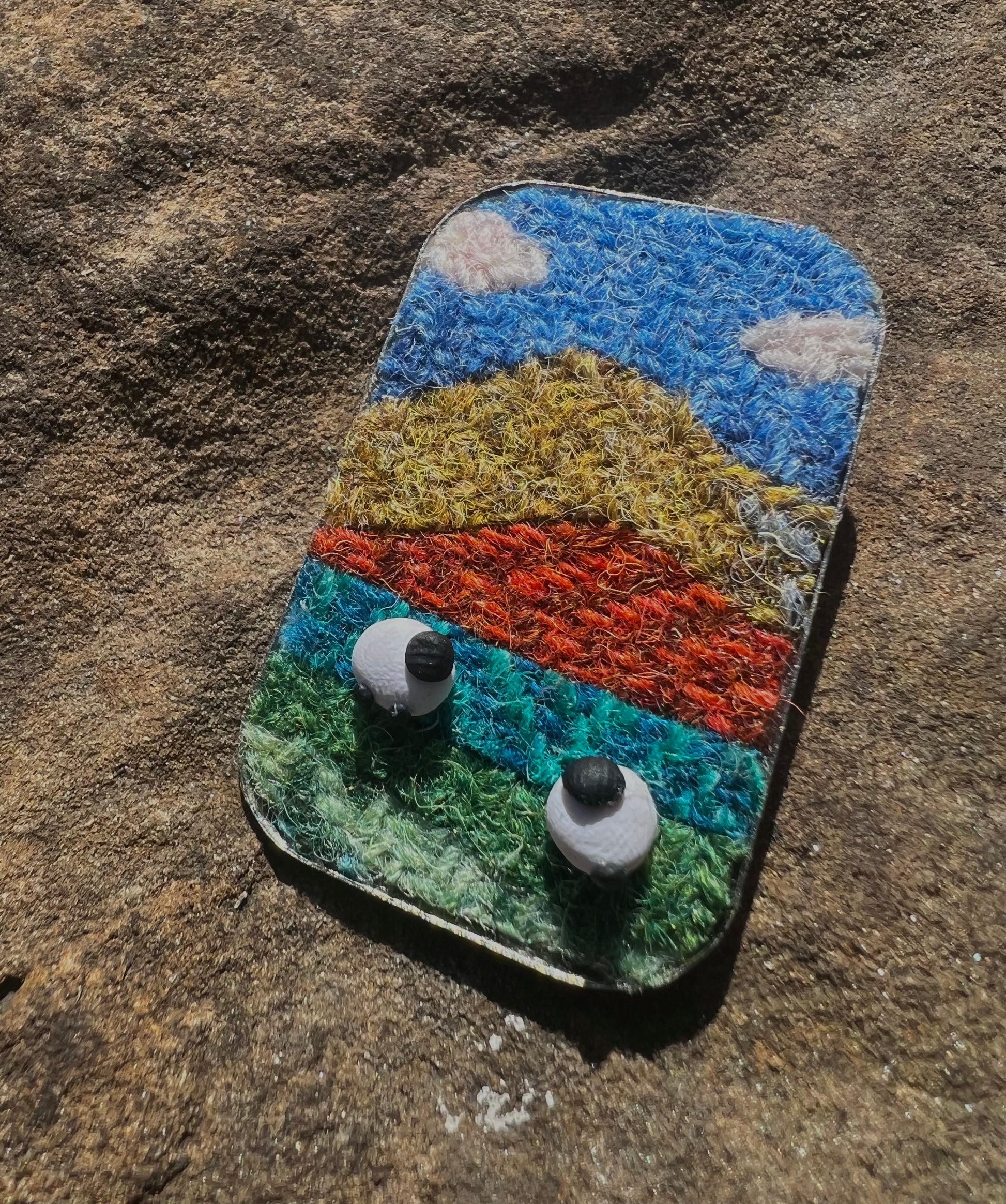 Harris Tweed Sheep Brooch, Handmade in Scotland, Gift Box Included